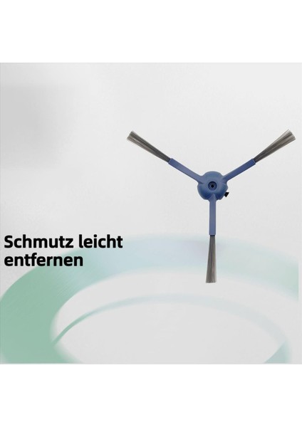 Eufy G50/G50 HYBRID/L60/L50 Için 2 Ana Fırçalı 2 Takım Aksesuar 6 Yan Fırça Filtresi (Süngerli) (Yurt Dışından) modelleri