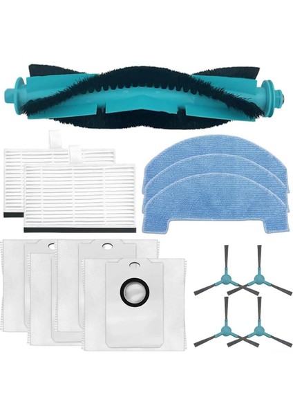 Conga 2499 Için Ultra Ev Gelişmiş Vakum Süpürücü Ana Yan Fırça Hepa Filtre Mop Bez Tuz Torbaları Yedek Parçalar (Yurt Dışından)