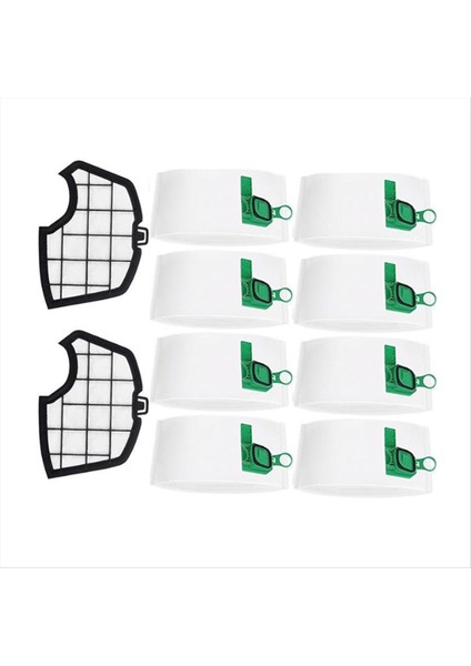10 Adet Vakum Toz Torbası Filtreler ile Vorwerk Kobold VK140 VK150 FP140 FP150 Elektrikli Süpürge Aksesuarları (Yurt Dışından)
