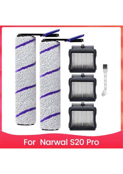Narwal S20 Pro Için Yedek Aksesuarlar - Islak ve Kuru Vakumlama Için Silindir Fırçaları ve Hepa Filtreleri Içerir (Yurt Dışından)