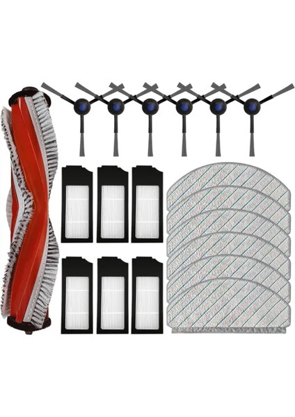 Yeedi Için C12 / C12 Plus / C12 Pro Plus Yedek Parçalar Aksesuarlar Ana Yan Fırça Hepa Filtre Mop Bezi (Yurt Dışından)