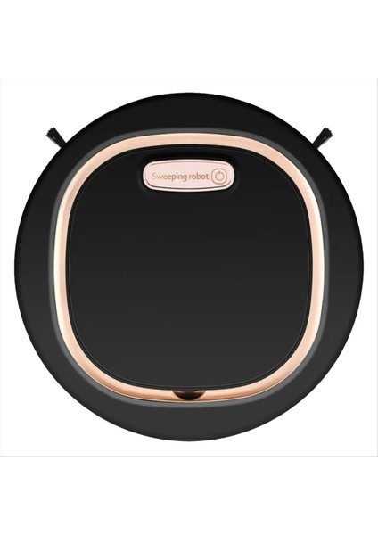 USB Kablosuz Elektrikli Süpürge Robotu Süpürme Paspas Ev Temizlik Robotu Zemin Halısı Süpürgesi Toz Toplayıcı Siyah (Yurt Dışından)