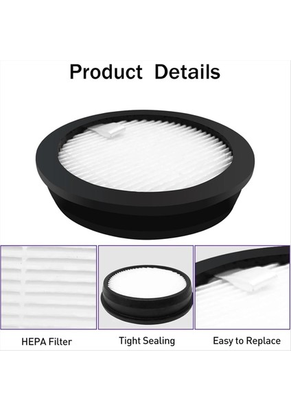 Anyson Stars 5 45000PA/550W/70MIN Elektrikli Süpürge Yıkanabilir ve Yeniden Kullanılabilir Filtre Için Hepa Filtre Değiştirme Kiti (Yurt Dışından) fiyatları