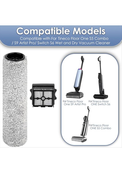 Tineco Floor One S9 Artist Pro Elektrikli Süpürge Ana Fırça Hepa Filtreler Yedek Ekler Için Yedek Aksesuarlar Kiti (Yurt Dışından) fırsatları