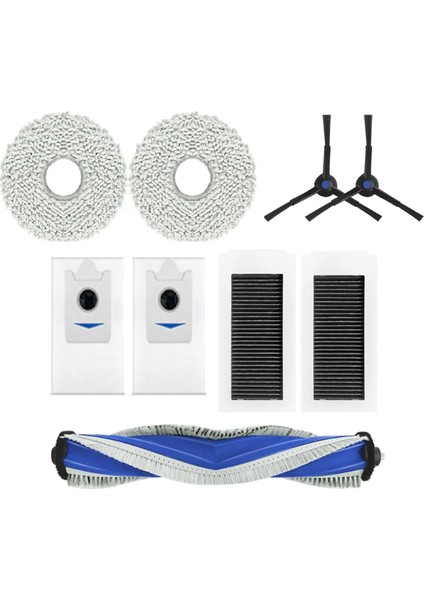 Ecovacs Deebot X5 Pro Mop Mop Toz Toak Mop Sarf Malzemeleri Yan Rulo Fırça Filtre Elemanları Süpürme Robot Aksesuarları (Yurt Dışından)
