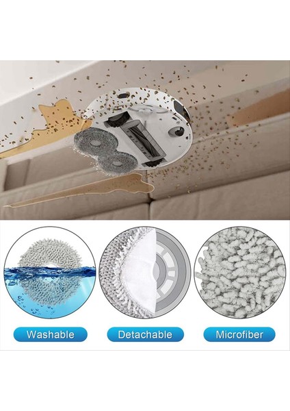 Dream L10S Ultra/ L10 Ultra, Yedek Parçalar Ana Yan Fırçalar Hepa Filtreler Mop Bez Toz Torbaları (Yurt Dışından) indirimleri