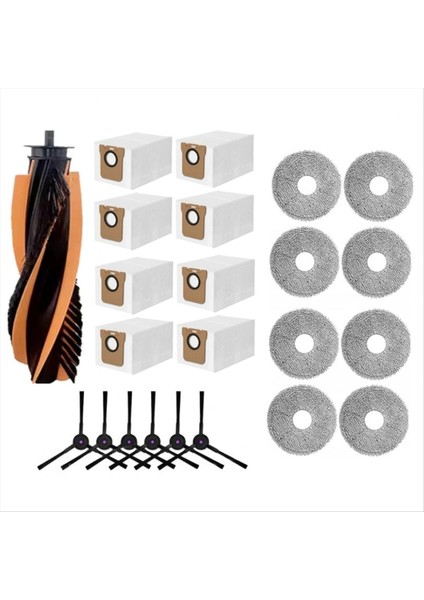 23 Adet Yedek Parçalar Jonr P20 Pro/jonr T5 Pro Robotlu Süpürge Aksesuarları Ana Yan Fırça Paspas Bezi Toz Torbası (Yurt Dışından) modelleri