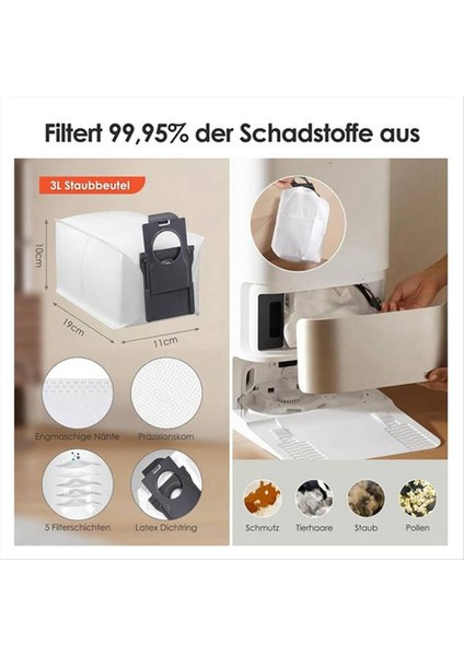 Dreame X40 Ultra Robotlu Süpürge Ana Aksesuarları Rulo Fırça Yan Fırça Toz Torbası Hepa Filtre Aksesuarları (Yurt Dışından) modelleri