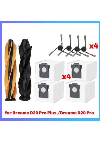 Dreame D20 Pro Plus / Dreame D20 Pro Vakum Parçaları Ana Yan Fırça Toz Torbası Aksesuarları (Yurt Dışından) fiyatları