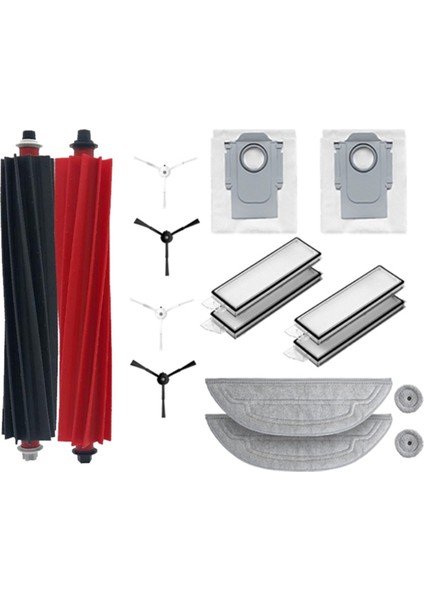 Roborock S8 Maxv Ultra G20S Robot Vakum Temizleyici Aksesuarları Çift Rulo Fırça Filtre Yan Fırçaları Pasoz Tuz Torbaları (Yurt Dışından) indirimleri