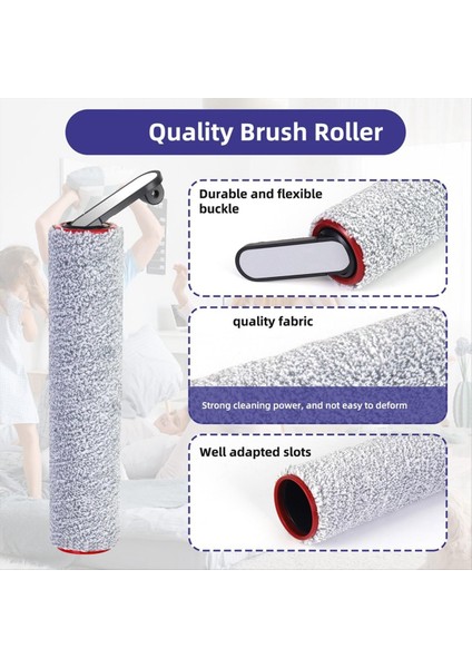 Dreame H12 Pro Robot Süpürge Dreame H12 Plus / H12 Core Yumuşak Fırça Yedek Parçaları (Yurt Dışından) fırsatları