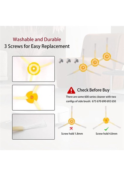 Roomba Için Yedek Parçalar 600 Irobot 595 528 694 692 690 680 677 675 650 614 (Yurt Dışından) fiyatları
