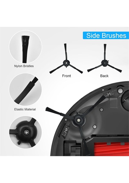 Roborock S8 Pro Ultra Için Ana Fırça Filtre Yan Fırça Torbası Paspas Ped Yedek Parçaları (Yurt Dışından) modelleri