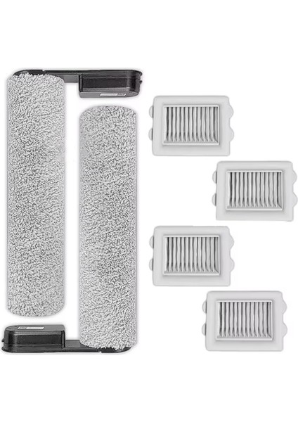 Orijinal 2x Ana Silindir Fırçası 4x Filtre Roborock Flexi Lite Zemin Yatakçı Temizleyici (Yurt Dışından)