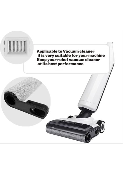 Orijinal 2x Ana Silindir Fırçası 4x Filtre Roborock Flexi Lite Zemin Yatakçı Temizleyici (Yurt Dışından) fırsatları