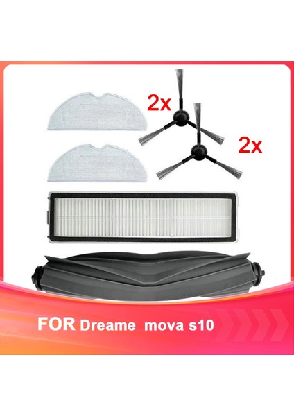 Dreame Mova S10 Süpürme Robot Aksesuarları Yedek Kiti Süpürme Robot Sarf Malzemeleri Için Uygundur. (Yurt Dışından)