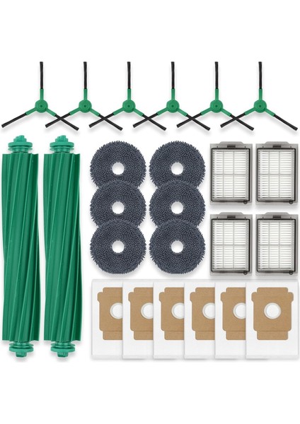 Irobot Roomba Plus 405 COMBO/505 Combo Robot Vakum Aksesuarları Fırça Paspas Filtre Çantaları Için Yedek Parçalar (Yurt Dışından)