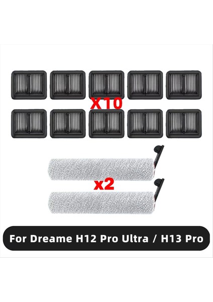Dreame H12 Pro Ultra / H13 Pro Yedek Parça Aksesuarları Rulo Fırça Hepa Filtre (Yurt Dışından) fiyatları