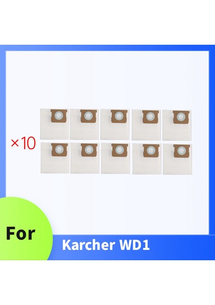 Karcher Wd1 Vakum Aksesuarları Için 10 Adet Toz Torbası 2 863-297 0 Toz Torbası Yedek Parçalarının Yerini Alır (Yurt Dışından) modelleri