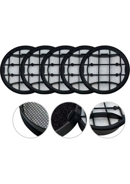 5 Adet Hepa Filtre Philips VC7000/8000 Serisi XC7055 XC7057 XC8055 XV1681/01 Akülü Elektrikli Süpürge Yedek Parçaları (Yurt Dışından) indirimleri