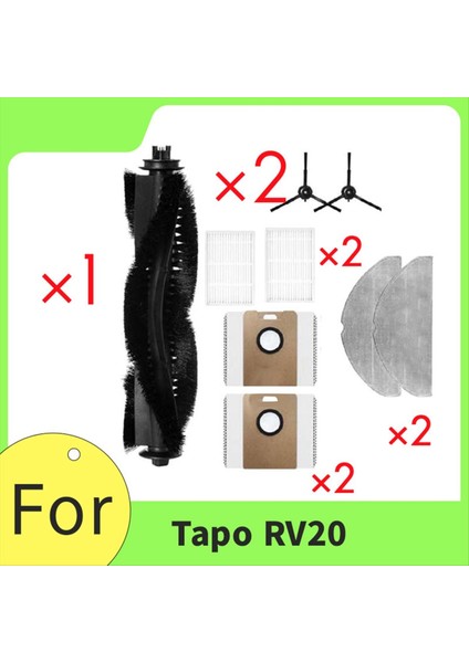 Tapo RV20 Süpürme Makinesi Aksesuarları Için 9 Adet Ana Yan Fırça Paspas Filtresi Toz Torbaları (Yurt Dışından) fiyatları