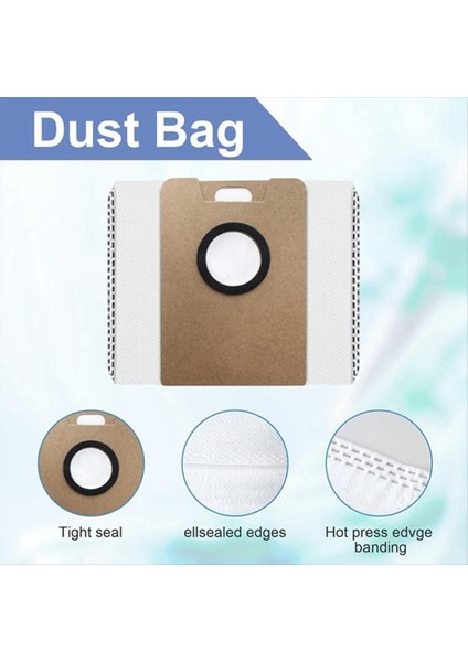 Tapo RV20 Süpürme Makinesi Aksesuarları Için 9 Adet Ana Yan Fırça Paspas Filtresi Toz Torbaları (Yurt Dışından) indirimleri