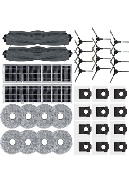 Dreame Mova E30 Ultra/trouver E30 Ultra Ana Yan Fırça Hepa Filtre Paspas Pedi Toz Torbası Elektrikli Süpürge Aksesuarları (Yurt Dışından) modelleri