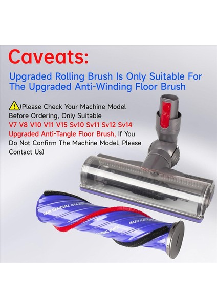 Dyson V10 V11 V15 Için 2x Fırça Rulosu Dyson Rulo Fırçanın Değiştirilmesi Için Doğrudan Tahrikli Akülü Vakum Kafası Ek Parçaları (Yurt Dışından) modelleri