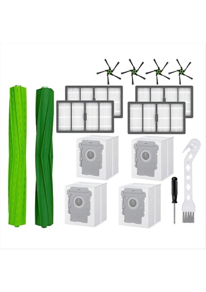 Robot Vakum Irobot Roomba S9 9150 S9 + Artı Ana Silindir Yan Fırça Hepa Filtre Toz Torbası Aksesuarları Için Yedek Parçalar (Yurt Dışından)