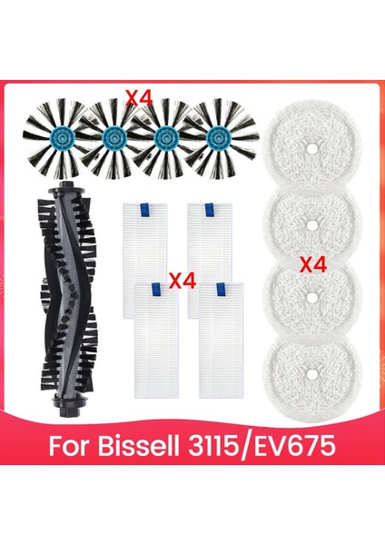 13PCS Vakum Temizleyici Fırça Filtre ve Mop Bezi Bissell 3115 EV675 Vakum Süpürge Aksesuarları Yedek Parçaları (Yurt Dışından)