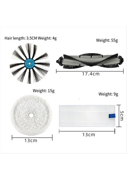 13PCS Vakum Temizleyici Fırça Filtre ve Mop Bezi Bissell 3115 EV675 Vakum Süpürge Aksesuarları Yedek Parçaları (Yurt Dışından) modelleri