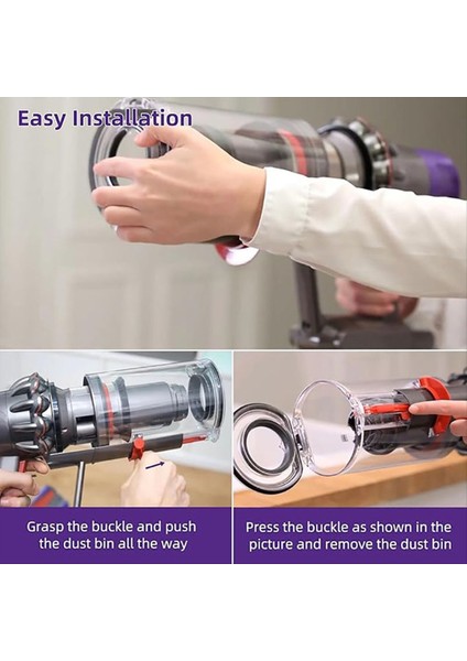 Tümü Yeni Dyson V10 SV12 Elektrikli Süpürge Aksesuarları Yedek Yeni Çöp Kutuları Toz Konteyner Kutusu Yedek Parça 969509-0 (Yurt Dışından) fırsatları