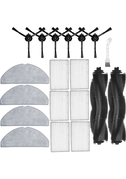 Ilife V20 Robotlu Süpürge Aksesuarları Değiştirme Kiti ile Mian Fırça Hepa Filtre Paspas Bezi (Yurt Dışından) modelleri
