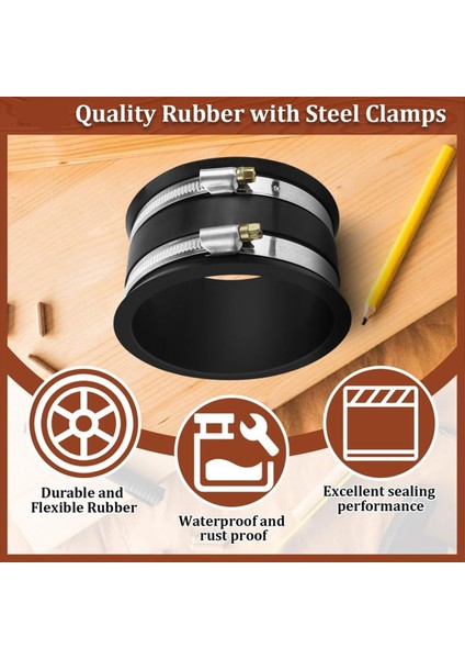 Toz Toplama Bağlantı Kiti Ağaç Işleme Toz Toplama Hortumu ve Toz Bağlantı Noktaları Için 4 Inç Ila 2-1/2 Inç Redüktörü Içerir (Yurt Dışından) indirimleri