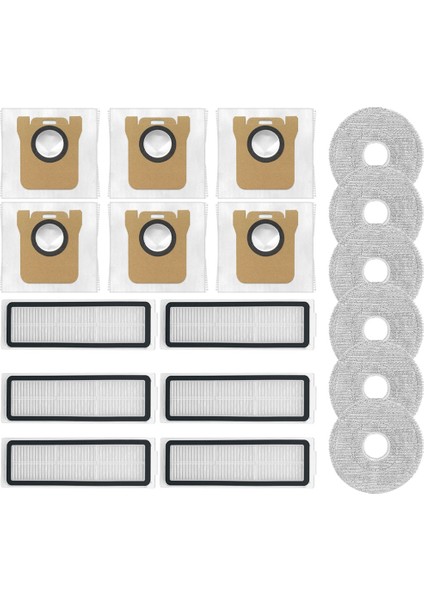 18 Adet Xiaomi Mijia 5 PRO/OV21CN Elektrikli Süpürge Yedek Parça Vakum Hepa Filtre Paspas Bezi Toz Torbası (Yurt Dışından)