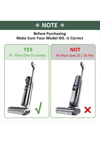 Tineco Floor One S5 Combo Akülü Islak Kuru Elektrikli Süpürge Aksesuarları Fırça Rulo ve Hepa Filtre Yedek Parçaları (Yurt Dışından) modelleri