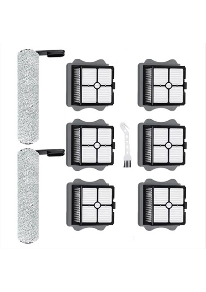 9pcs Rulo Fırça Hepa Filtre Seti Tineco Floor One S5 / S5 Pro / S5 Pro 2 / S5 Extreme Yedek Parçalar (Yurt Dışından) modelleri