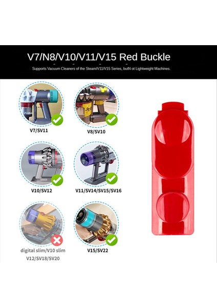 2x Dyson V7 V8 V10 V11 V15 Elektrikli Süpürge Kafa Klipsi Mandalı Sekmesi Düğmesi Anahtarı Düğmesi Bahar-1 (Yurt Dışından) modelleri