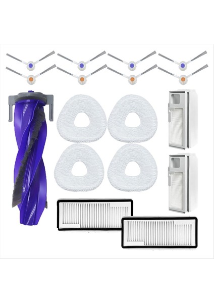 Narwal Freo x Ultra Z Ultra Z Ultra Robot Vakum Süpürücü Ana Fırça Filtre Toz Torbası Yan Fırça Paspası Için Yedek Parçalar (Yurt Dışından)