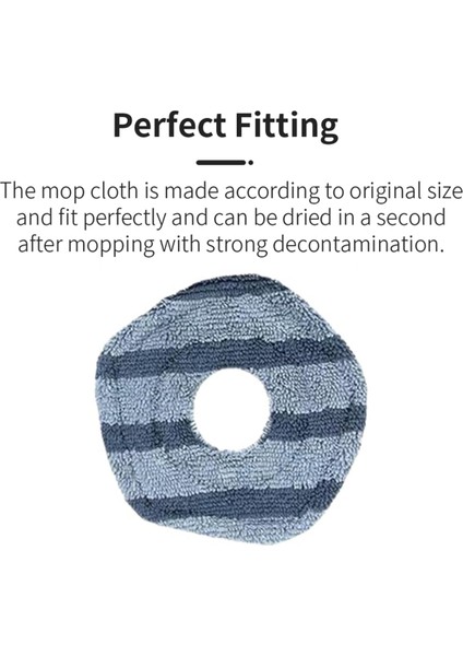 6pcs Eufy X10 Pro Omni ve Eufy X9 Pro Robot Vakum Yedek Parçalar Paspas Bezi Için (Yurt Dışından) fiyatları