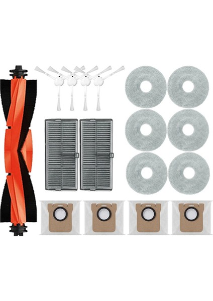 Xiaomi Mijia M30S Için D103CN Robot Vakum Yedek Parçalar Ana Yan Fırça Hepa Filtre Mop Bez Tuz Torbası Aksesuarları (Yurt Dışından)