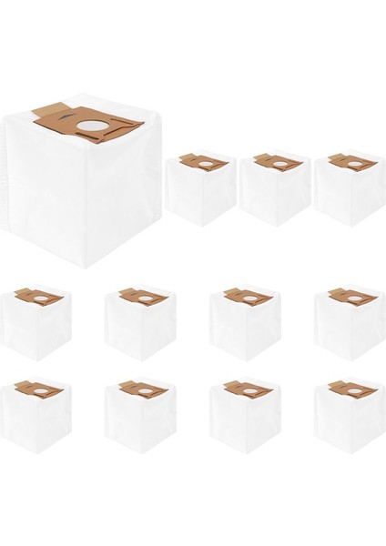 12 Paket Vakum Toz Torbaları Ecovacs Deebot Ozmo T8 Aıvı T8 Max T8 Serisi T9 Serisi N8 Pro N8 Pro Robot Vakum Parti (Yurt Dışından) modelleri