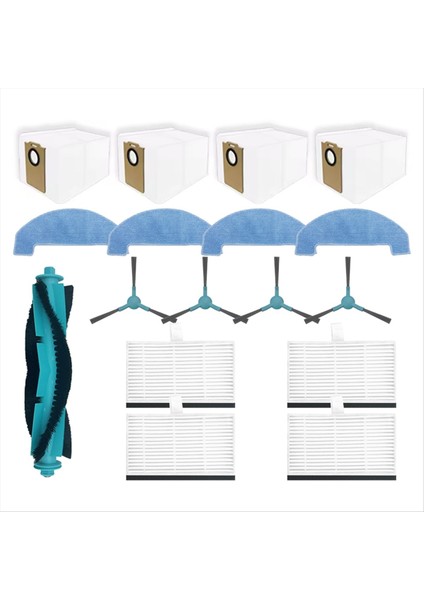 Cecotec Conga 7690 Ölümsüz Max Elektrikli Süpürge Yedek Parçalar Ana Yan Fırça Hepa Filtre Paspas Bezi (Yurt Dışından)