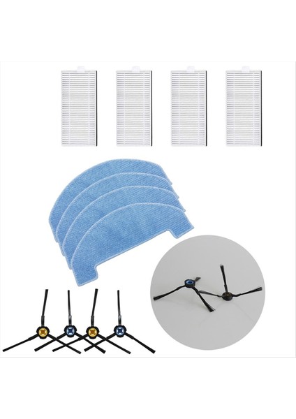 Ilıfe A20 T20S V3X Polaris Pvcr 3600 Ev Aletleri Parçaları Paspas Bezleri Yan Fırçalar Filtreler Kiti Robot Vakum (Yurt Dışından) modelleri