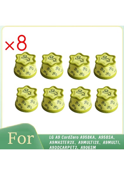 8 Adet Filtre Lg A9 Cordzero A958KA A958SA A9MASTER2X A9MULTI2X A9MULTI A9DDCARPET2 A906SM Elektrikli Süpürge (Yurt Dışından) fırsatları