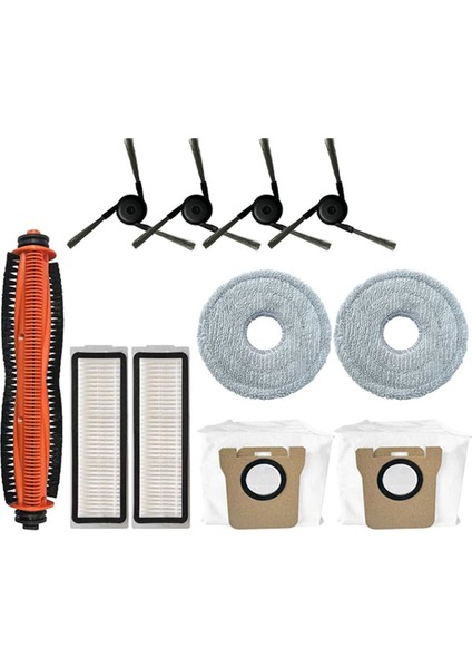 Uyumlu Mijia Robot Vakum Paspas 5 Pro Aksesuarları Ana Fırça Filtresi Toz Torbası Paspas Bezi Yedek Parça Kiti (Yurt Dışından) fiyatları