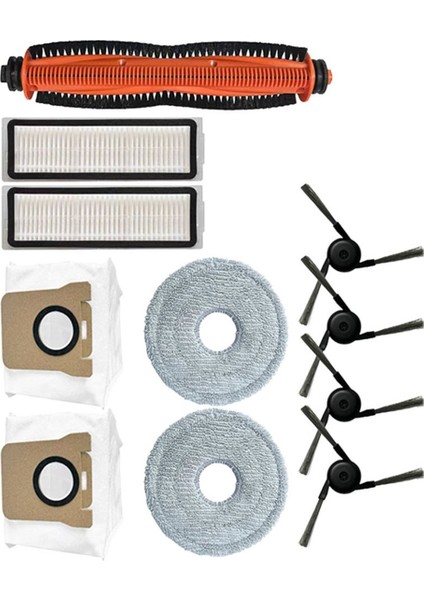 Uyumlu Mijia Robot Vakum Paspas 5 Pro Aksesuarları Ana Fırça Filtresi Toz Torbası Paspas Bezi Yedek Parça Kiti (Yurt Dışından) modelleri