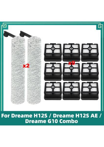 Dreame H12S / Dreame H12S Ae / G10 Combo Vakum Yedek Kitleri Ana Fırça Hepa Filtre Aksesuarları Parçaları Için Fit (Yurt Dışından) fiyatları