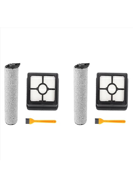 Midea Eureka Fc9 Pro Akülü Süpürge Için 2x Yıkanabilir Zemin Fırçası Rulo Yedek Parçaları (Yurt Dışından)