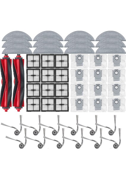Roborock Q10 S5/Q10 VF/Q10V/S8 Pro/s8 Pro Plus Elektrikli Süpürge Parçası Ana Yan Fırça Filtre Paspas Toz Torbaları (Yurt Dışından) fiyatları